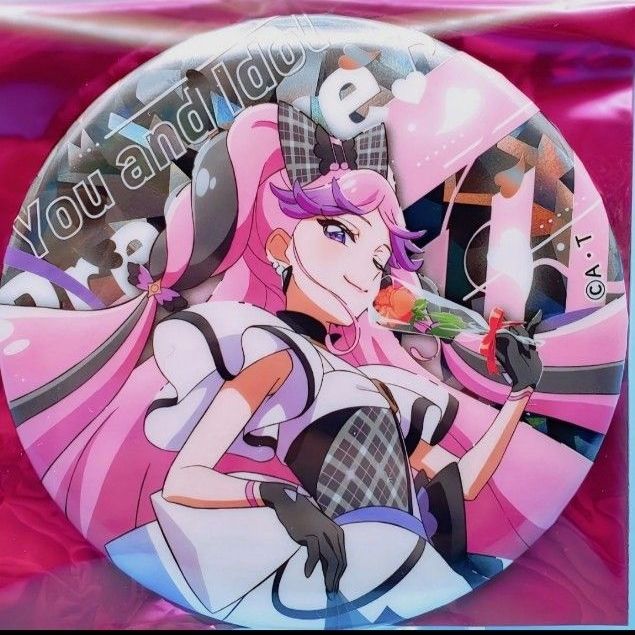 キミとアイドルプリキュア ドリームステージ キュアキッス 缶バッジ