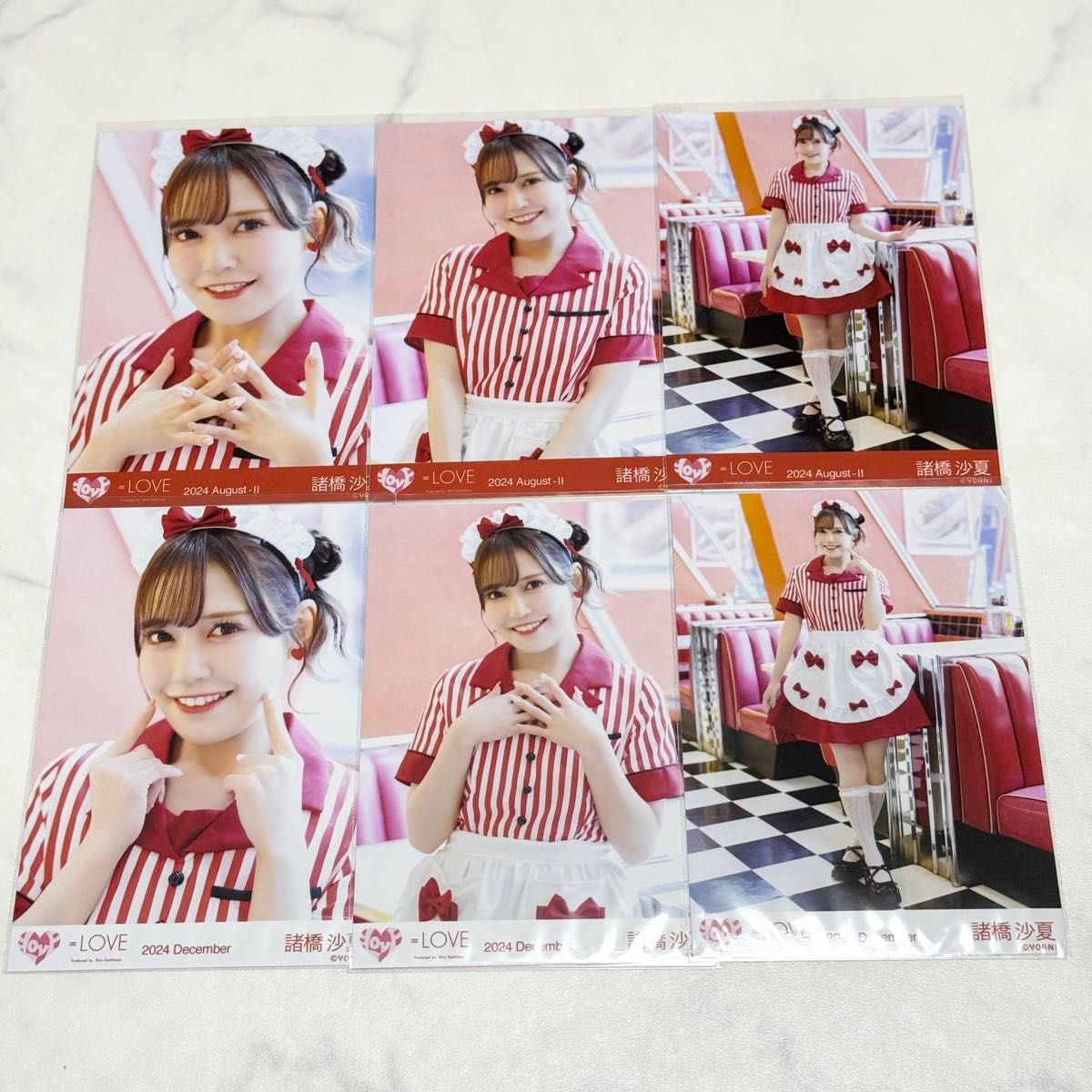 LOVE イコラブ 野口衣織 生写真 仲直りシュークリーム 赤帯 白帯