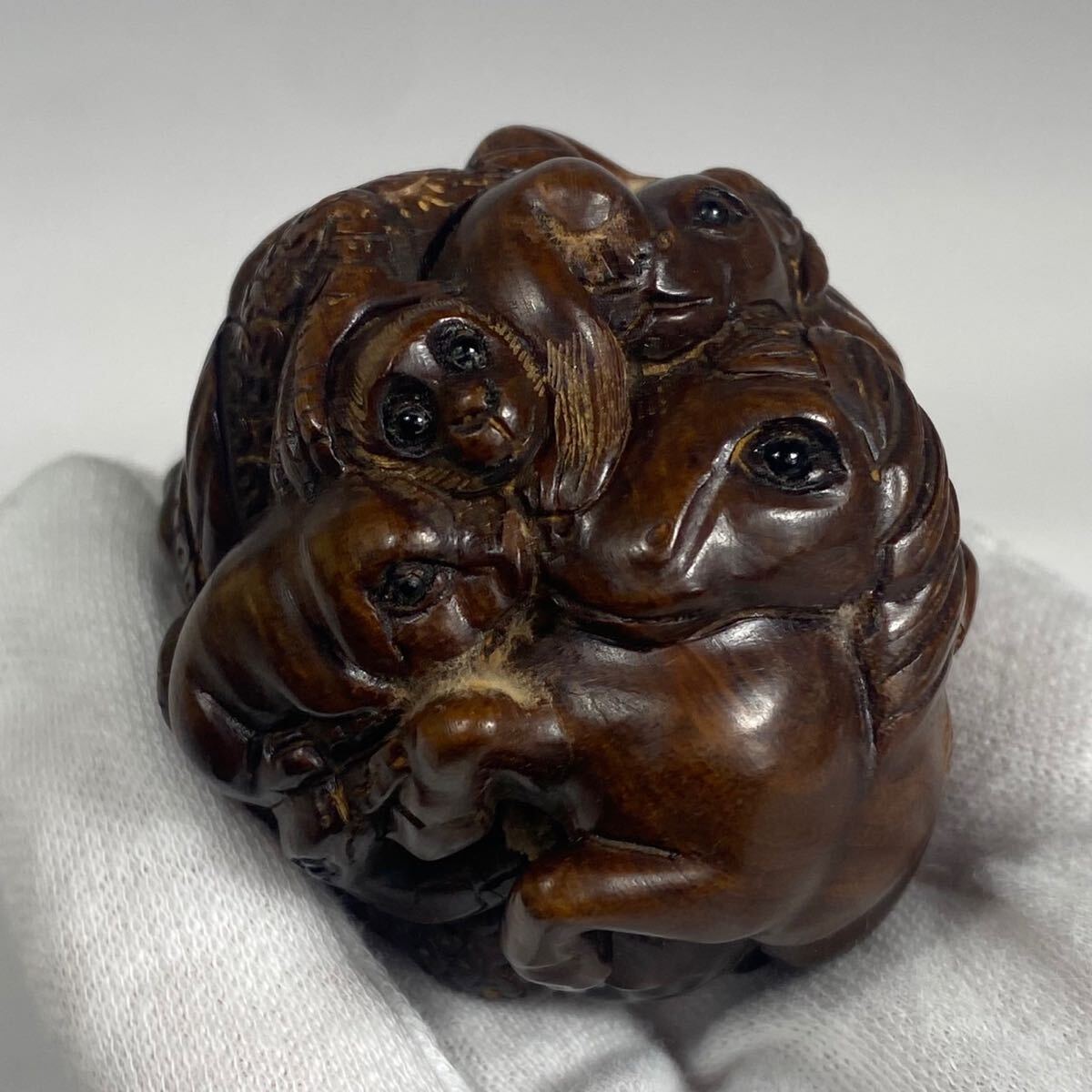 Yahoo!オークション -「根付 在銘」(東洋彫刻) (彫刻、オブジェ)の落札