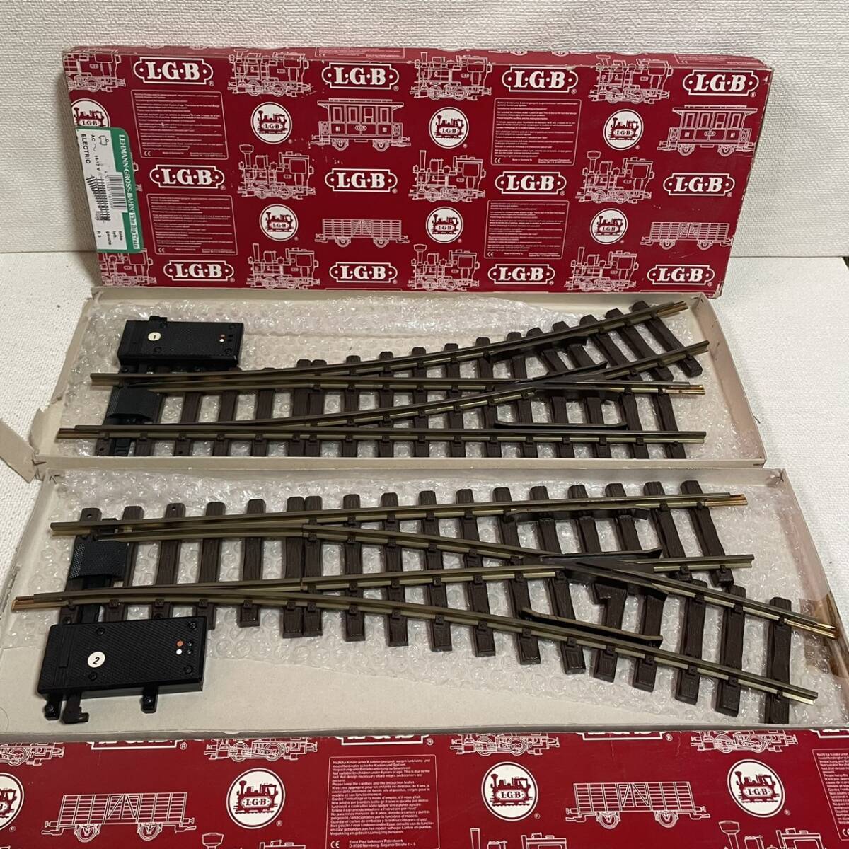 美品】LGB LEHMANN ポイントレール 西ドイツ製 中古 Gゲージ 分岐 線路 右