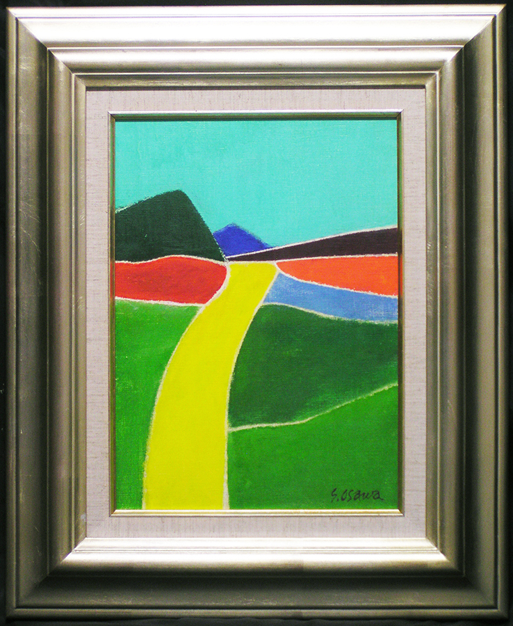 大沢昌助 油彩画 風景 4F 真作 大沢昌助 油彩画 風景 4F 真作 大沢昌