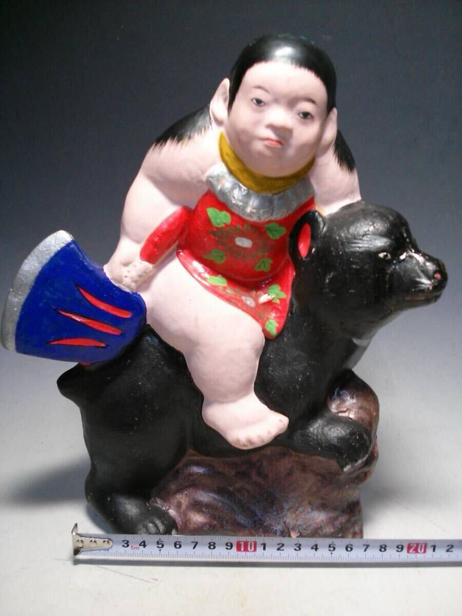 古い 土人形 金太郎 民芸 郷土人形 古道具 オブジェ アンティーク 古い