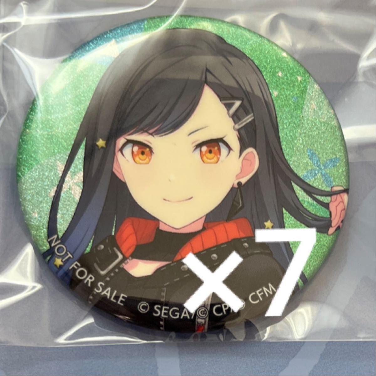 白石杏 缶バッジ グリッター缶バッジ 31B プロセカ プロジェクトセカイ