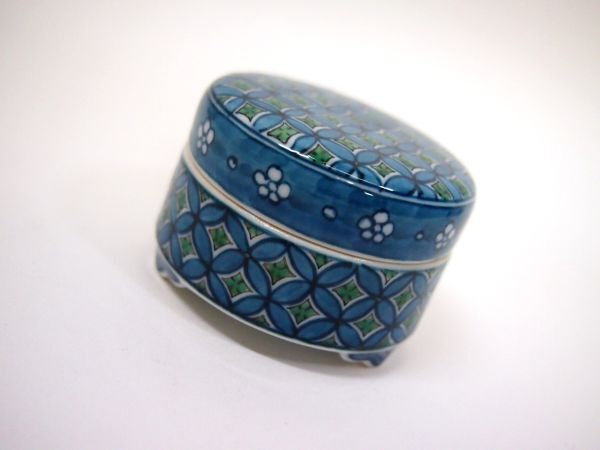 有田焼 村上玄輝 染付 亀甲文 六角紋 カップ＆ソーサー碗皿 2204