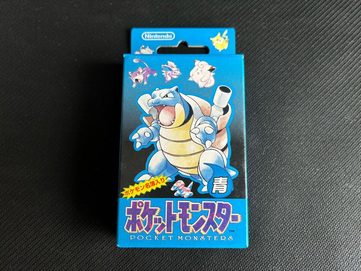 ポケットモンスター 青 トランプ 1996年製 ポケモン ブルー