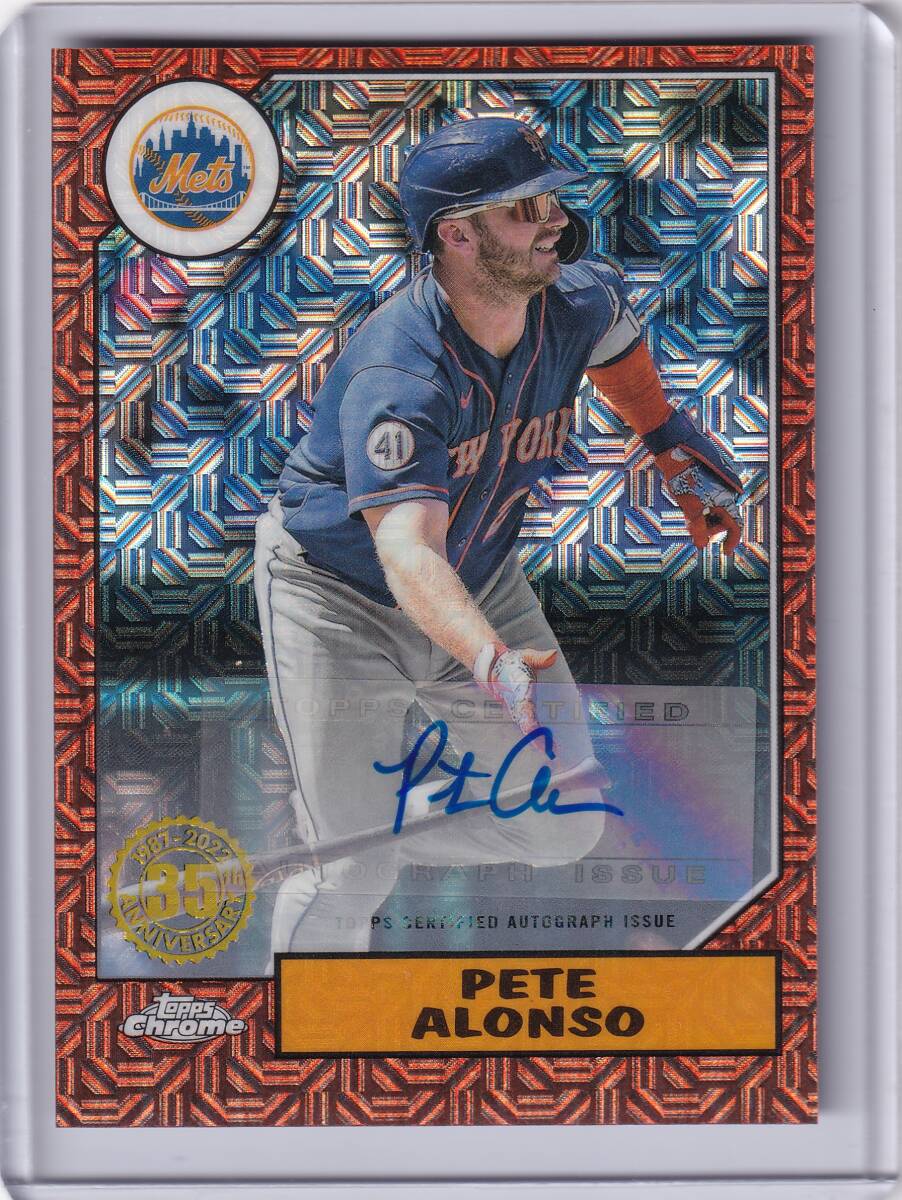 P.アロンソのサインカードです。99シリアル Topps WBC Pete Alonso