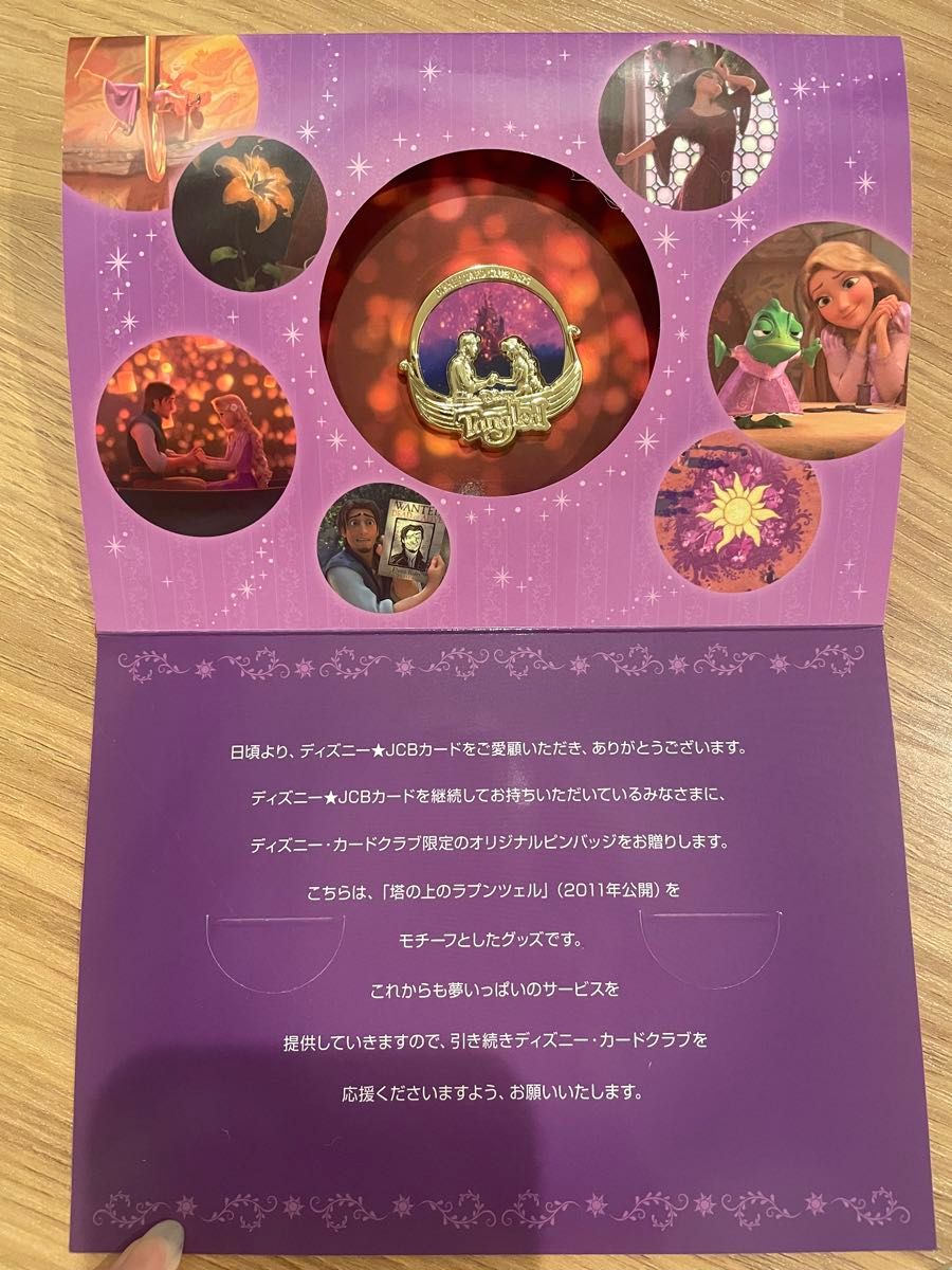 非売品】塔の上のラプンツェル ピンバッジセット ディズニーカード