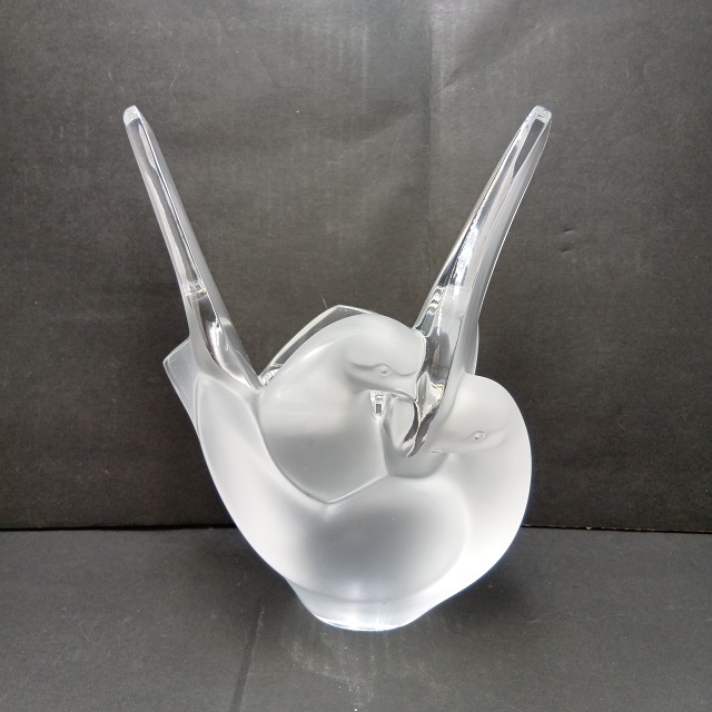 ラリック花瓶 シルヴィー Sylvie シルビー フラワーベース 鳥