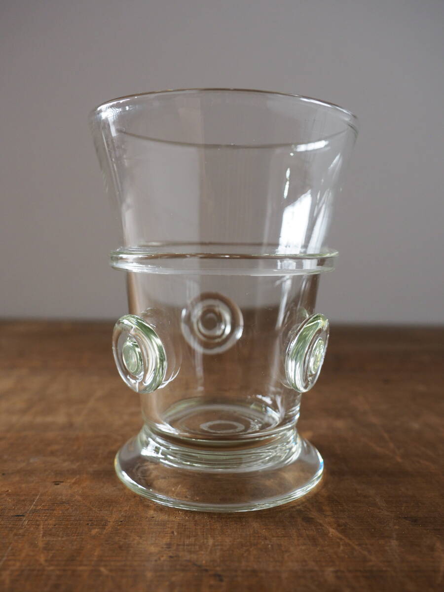 ブルーグレー】N10072 船木倭帆 作 プラントグラス 吹きガラス ブルー