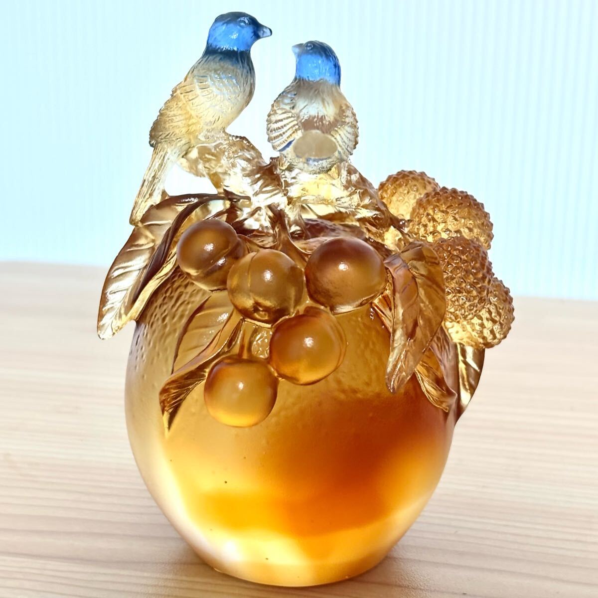 使用 美品 琉園工房 瑠璃工房 tittot 馬 大型 置物 クリスタル 琉園 Tittot