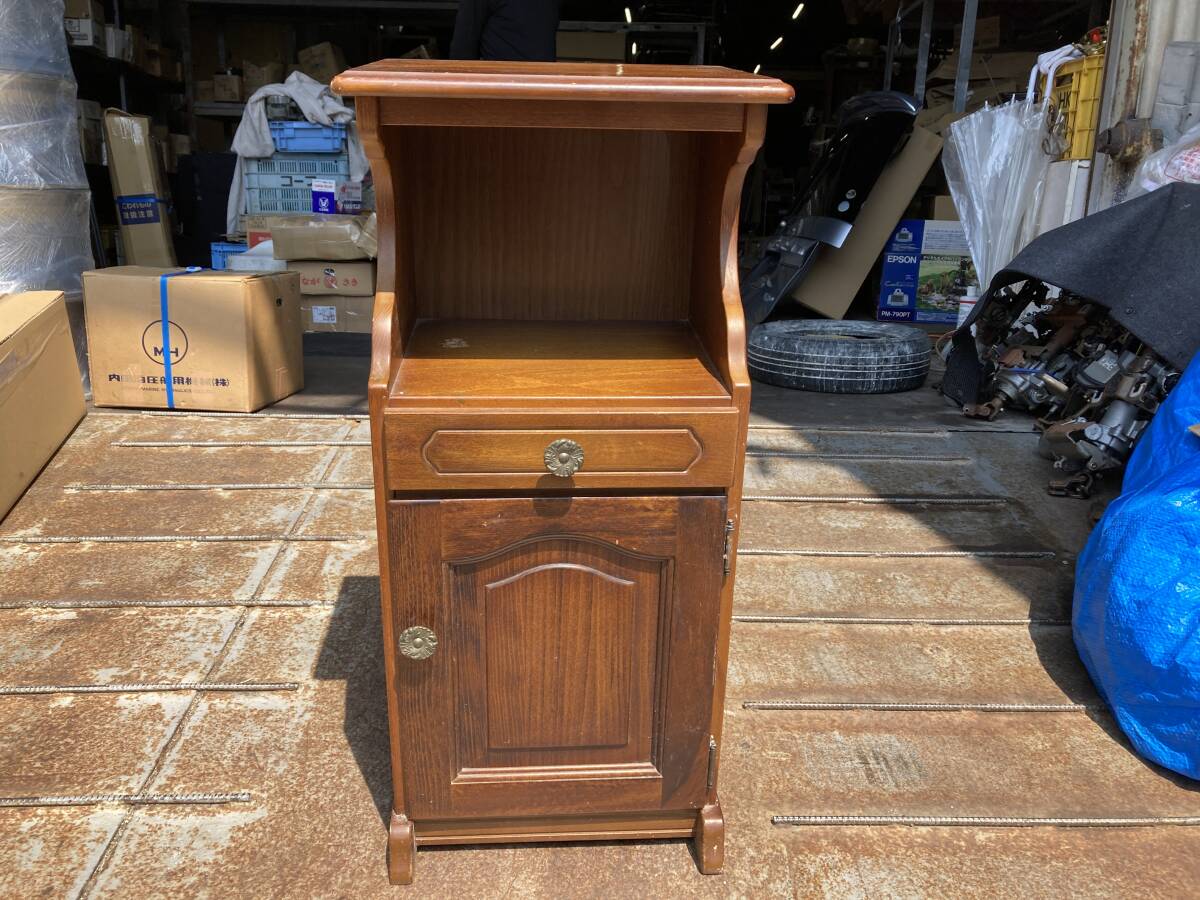 カリモク コロニアル 電話台 FAX台 飾り棚 花台 棚 ラック