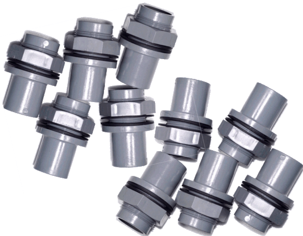 片面バルブソケット 50A ゴムパッキン2個付セット ろ過システム 塩ビ