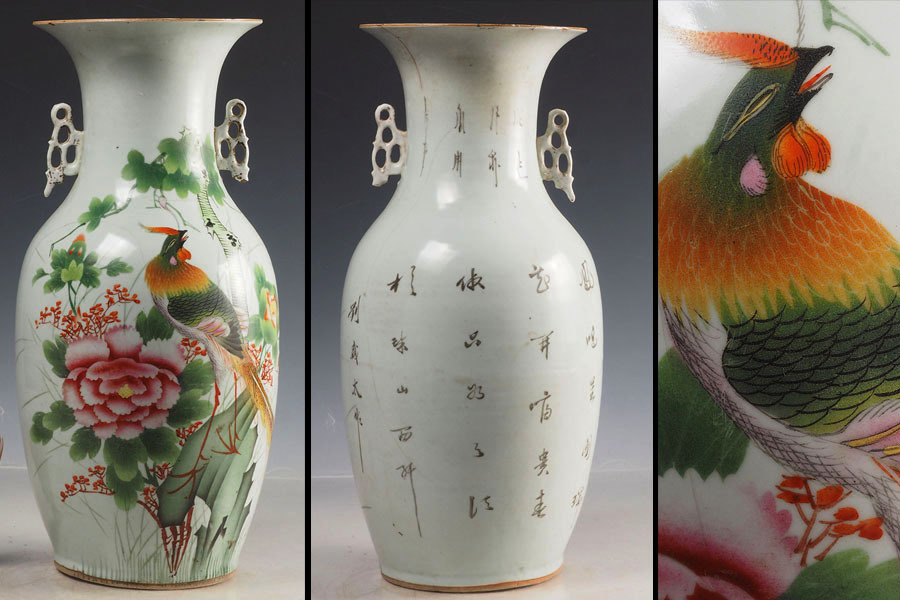 中国美術品 大清同治年製 花瓶 壺 骨董品