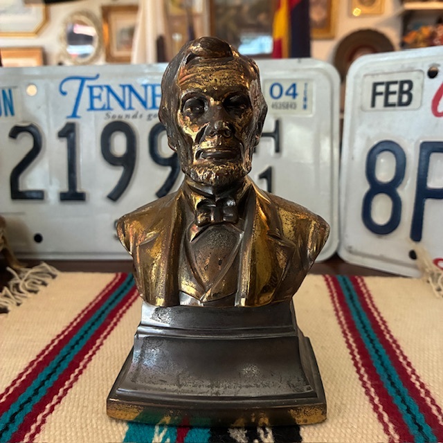 70s〜アメリカアンティーク 大理石付きリンカーン大統領胸像USA