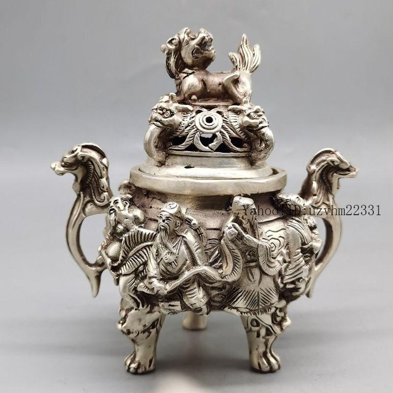 八仙香炉 銅 細工 美術品 茶道具 香道具 装飾品 工芸品 置物 八仙香炉