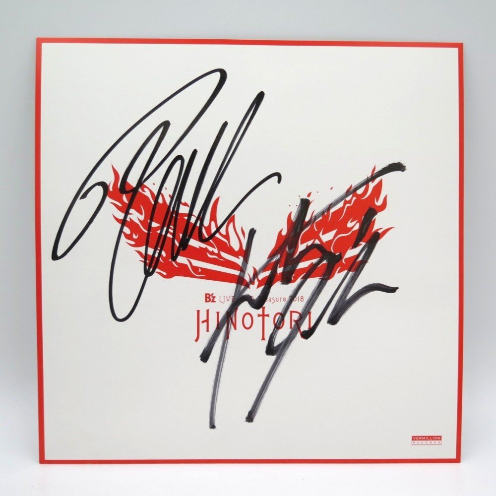 B'z 稲葉浩志 enⅣ en4 サイン色紙袋付き INABA イナバサラス サイン