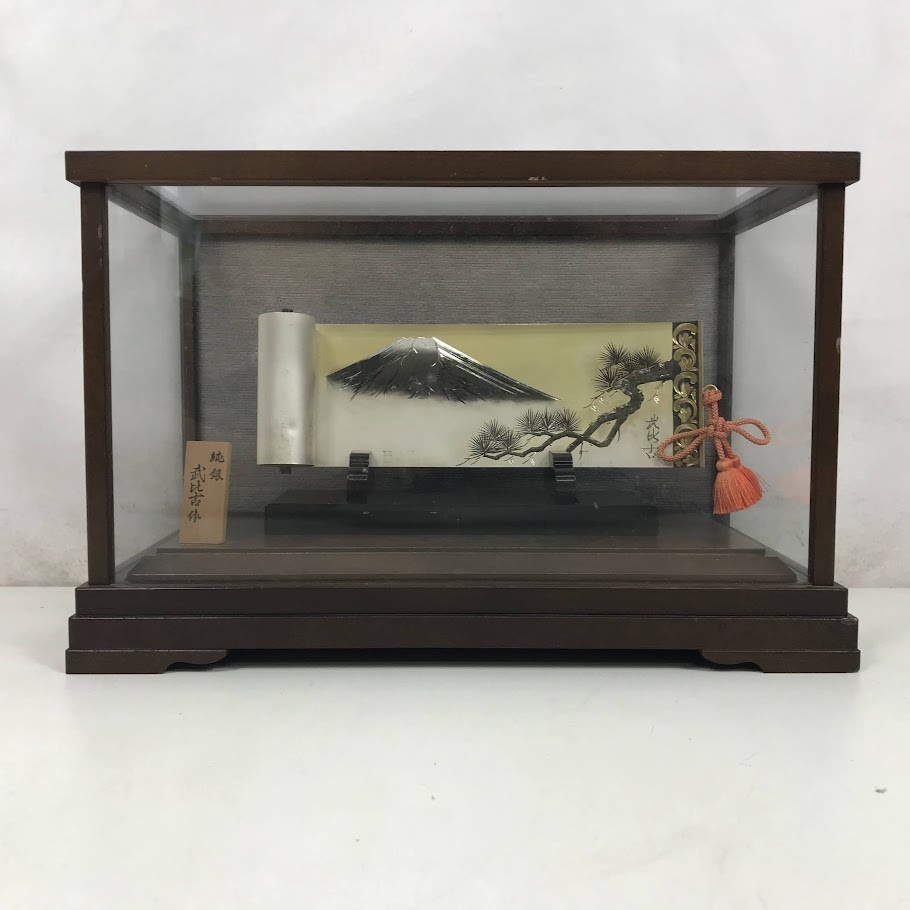 松の彫刻 アート作品 銀 純銀製工芸 松の木のアート作品 - メルカリ