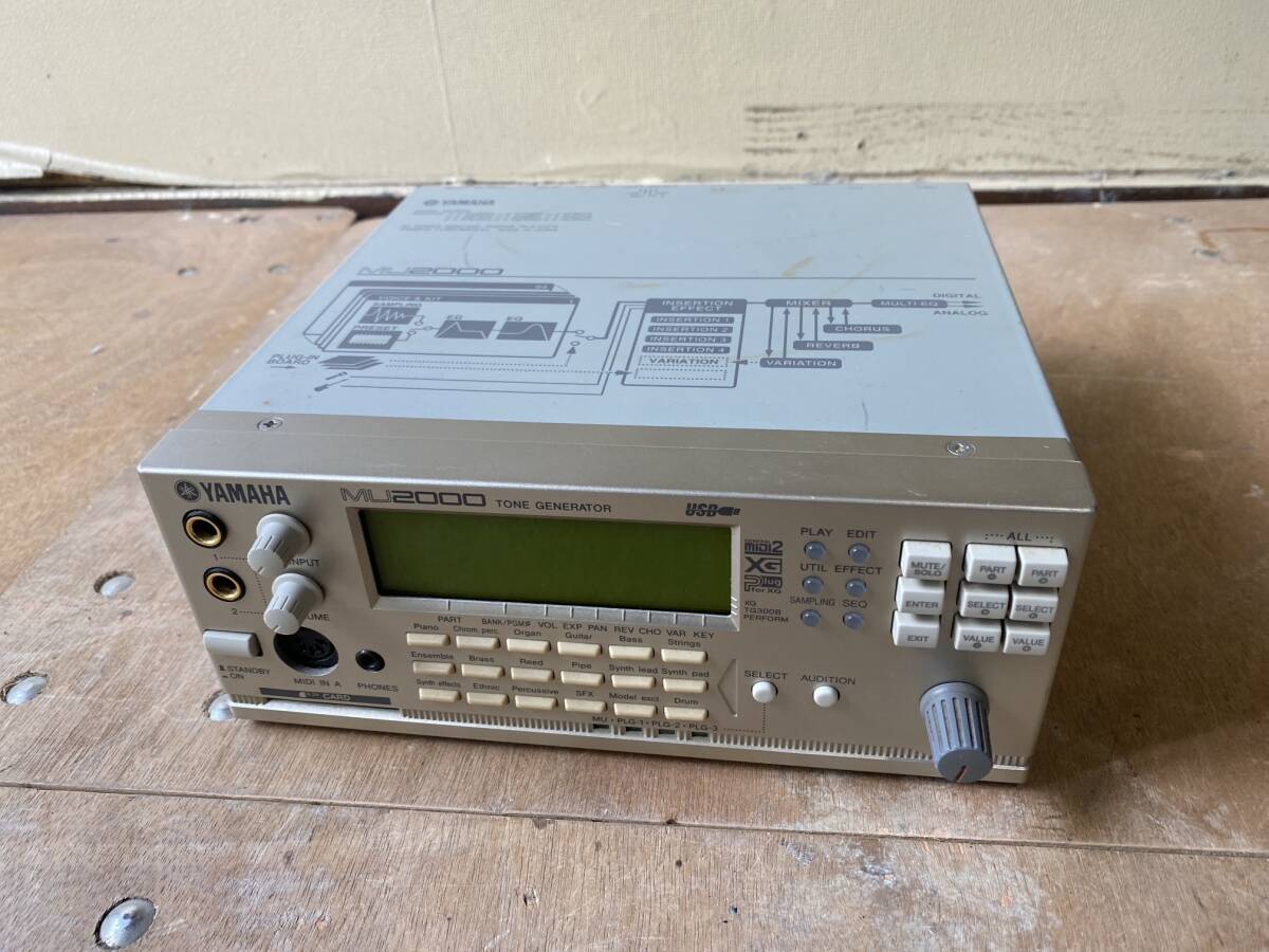 希少品】 YAMAHA ヤマハ MU2000 音源モジュール 取説付属 希少品