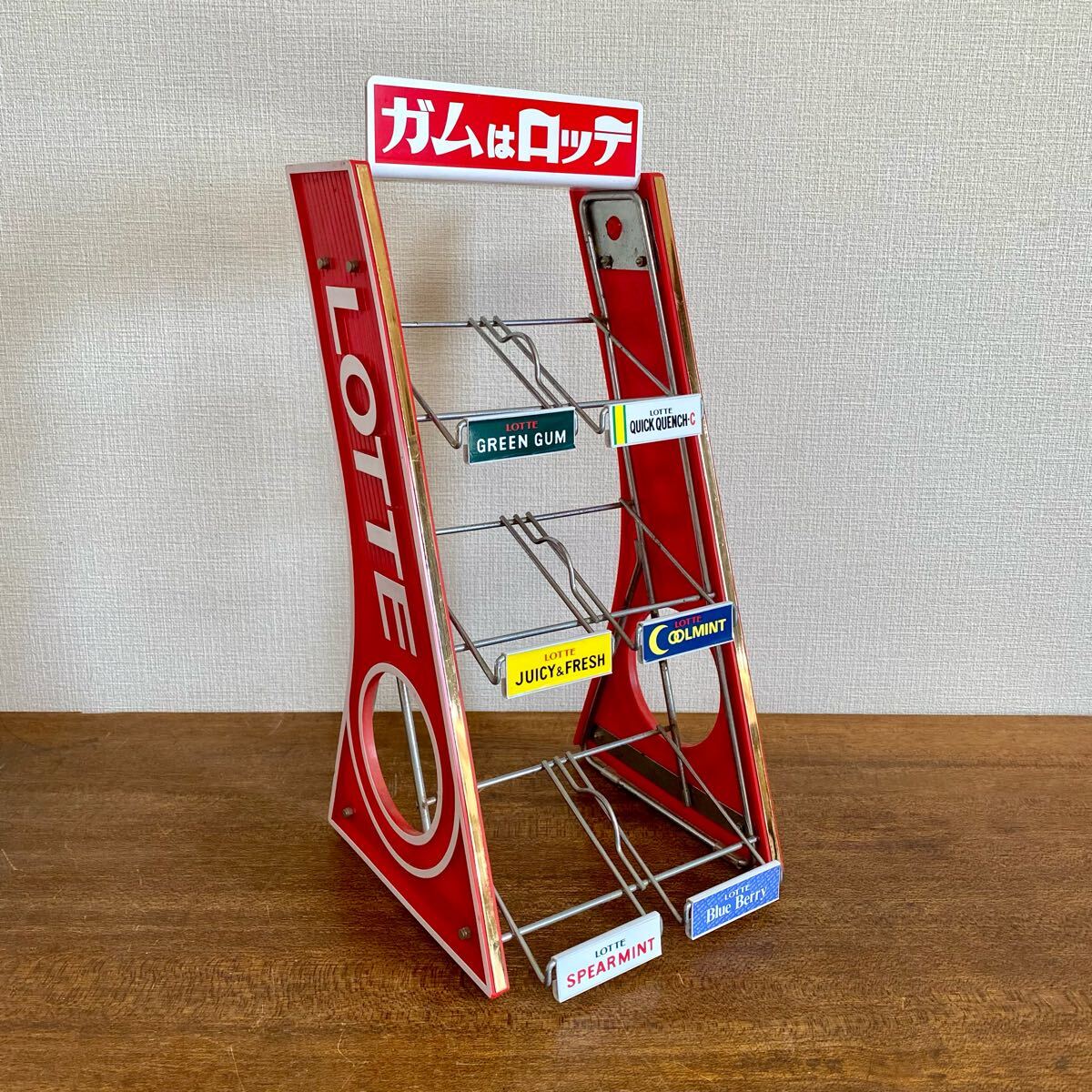 LOTTE ガムディスプレイスタンド 中型 赤 LOTTE ガムディスプレイ