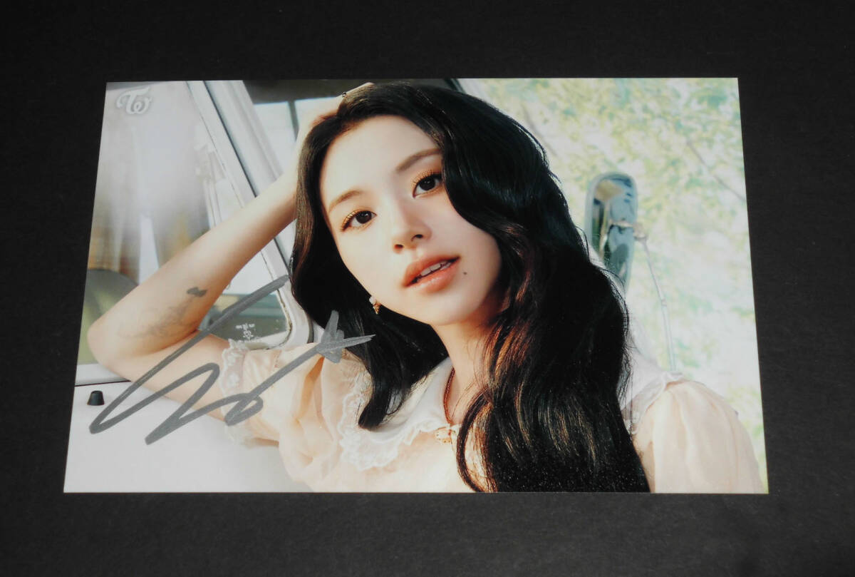 TWICE チェヨン 直筆サイン入りチェキ READY TO BE チェヨン サイン