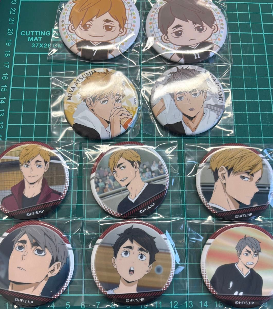 ハイキュー 宮治 極楽湯 缶バッジ 40点 ハイキュー 宮治 極楽湯 缶