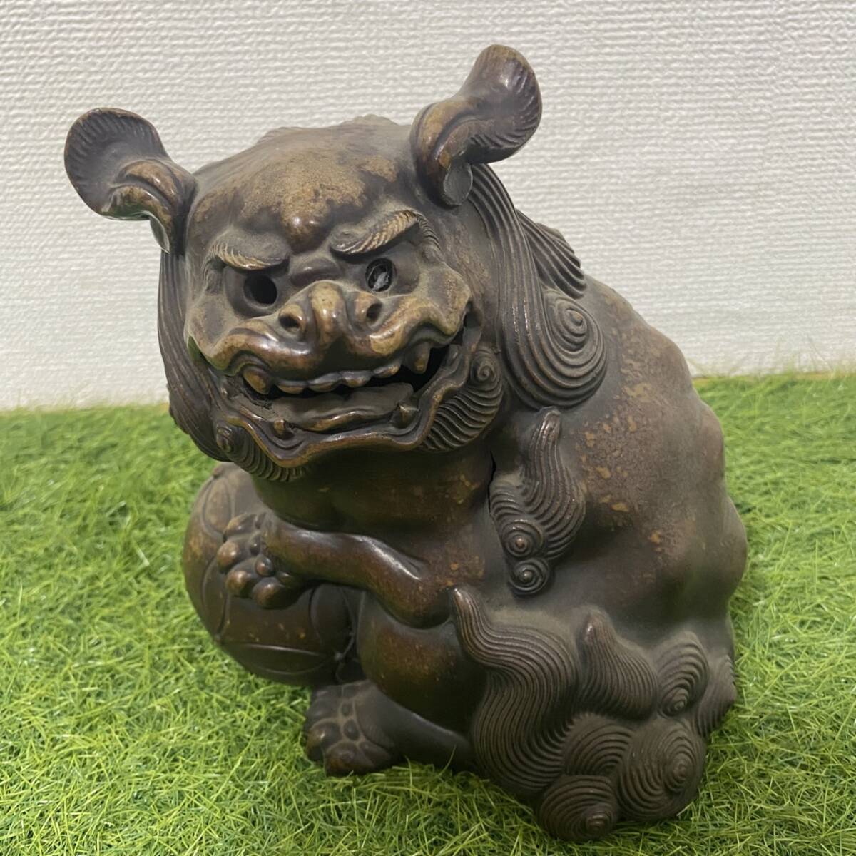 古備前 獅子被 獅子舞 細密細工 大黒天 七福神 縁起物 置物 【公式通販】