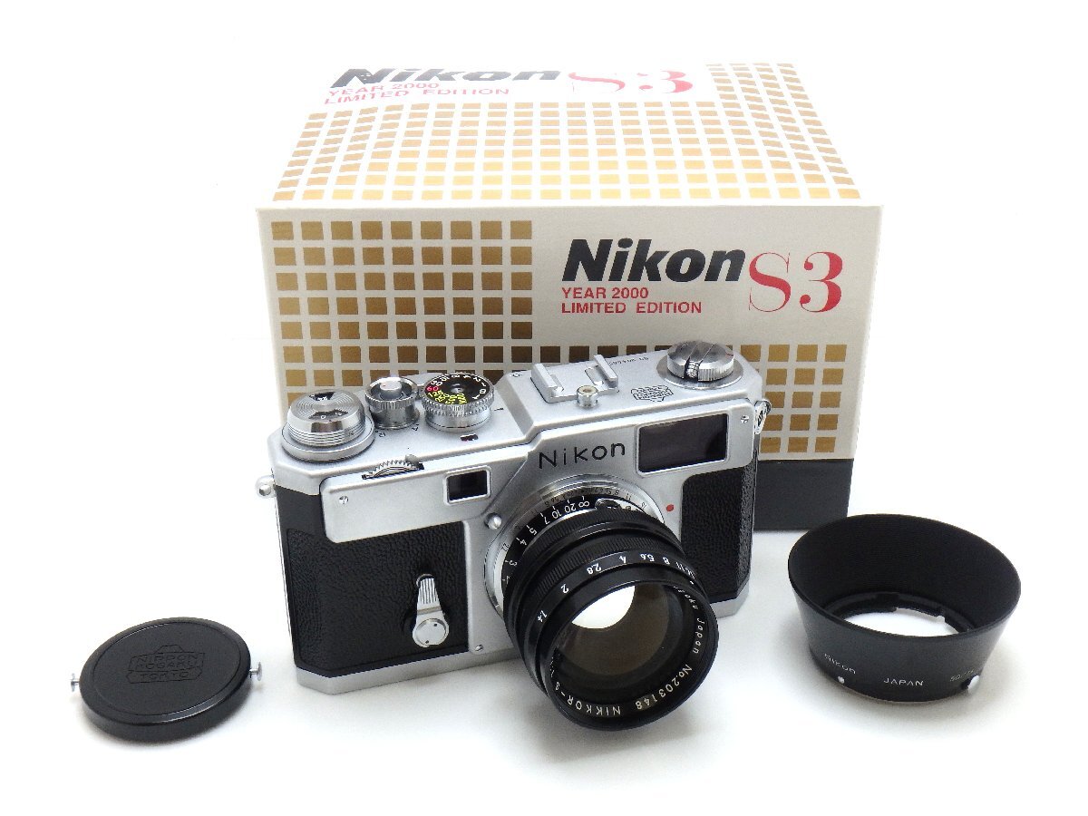 NikonS3未使用2000年モデル 50mm f/1.4、皮ケース他有り NikonS3未使用