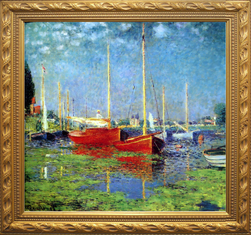 1987年 網野紀代美 クロード・モネ『果物のある静物 』より 額装 油絵