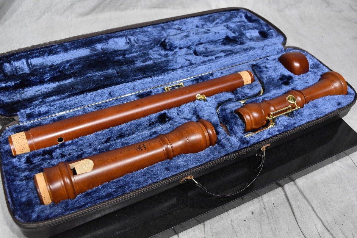 YAMAHA 木製バスリコーダー YRB-42？ バロック式 ケース付き ヤマハ