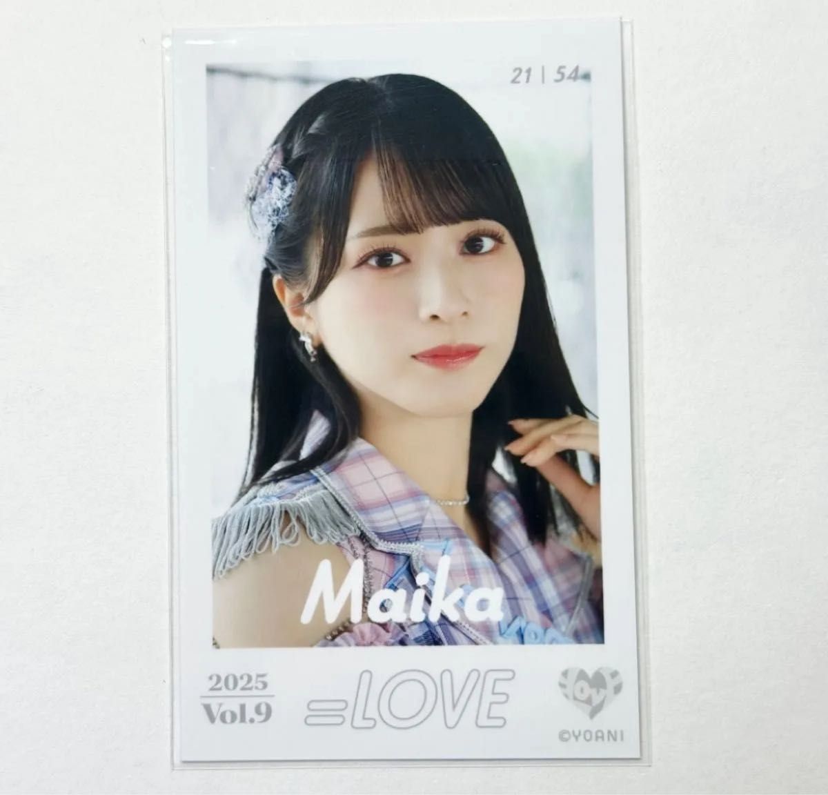 イコラブ 佐々木舞香 ミニフォトカード レア 猫衣装 イコラブ ミニ