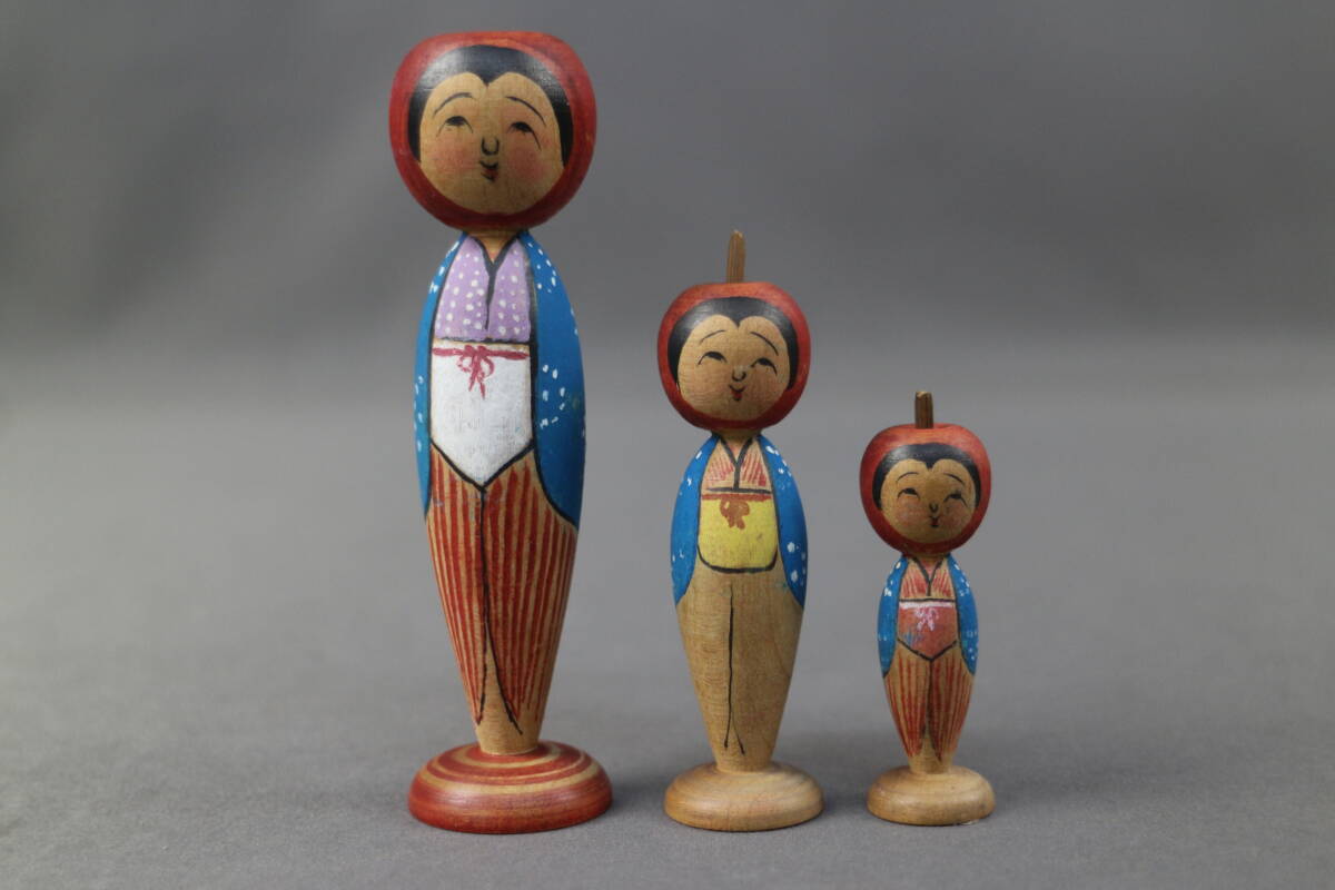 3点組 在銘 伝統こけし 創作こけし こけし 日本人形 伝統工芸品 まとめ