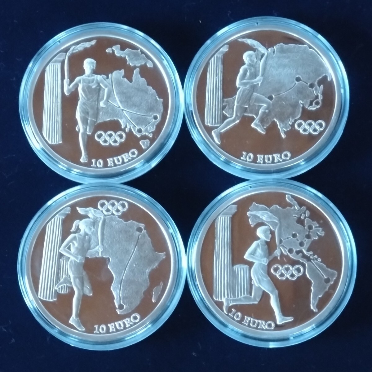 アテネオリンピック記念銀貨 プルーフセット 銀正味188.7g アテネ