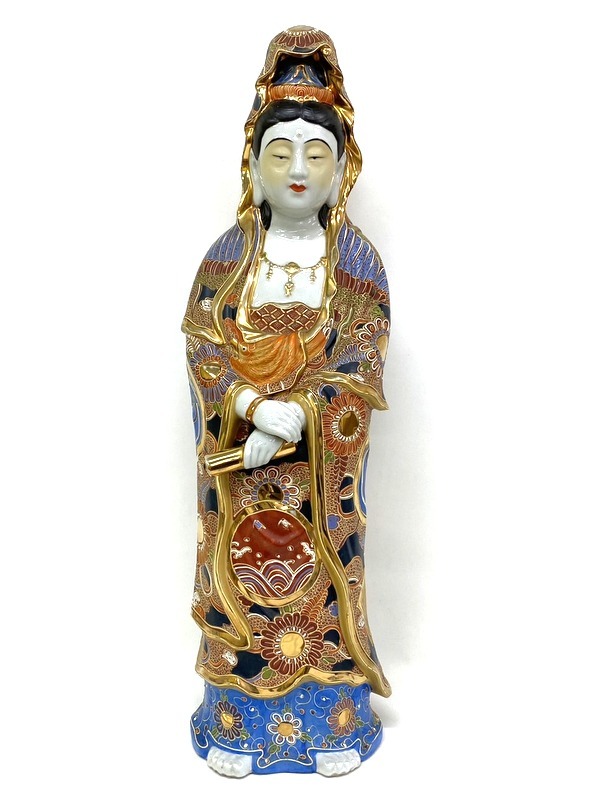 Yahoo!オークション -「九谷焼観音像」(九谷) (日本の陶磁)の落札相場