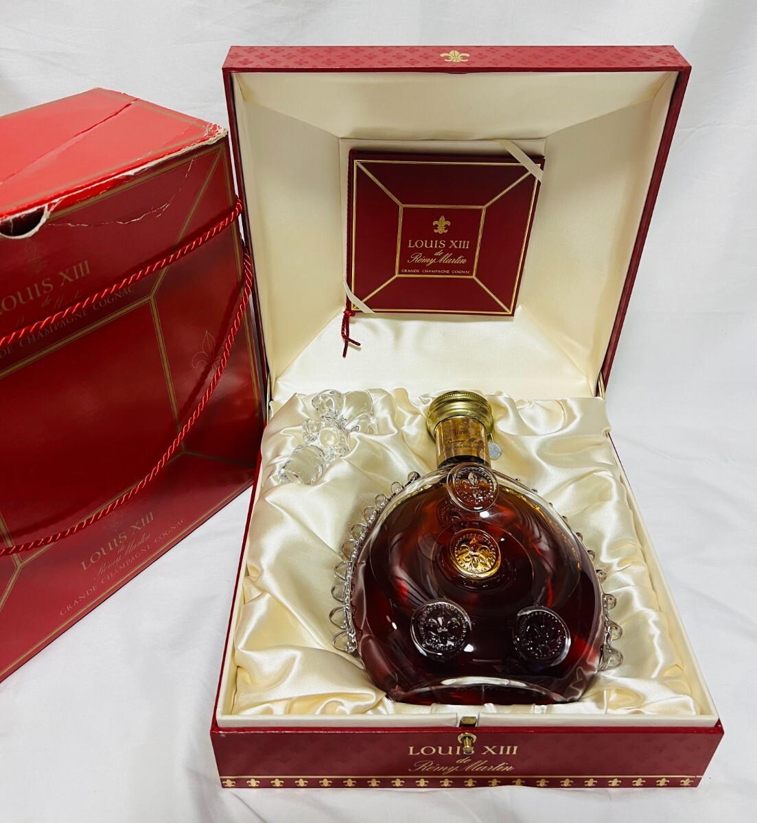 美品】空瓶 ルイ13世 (旧金キャップ) 箱・替栓・冊子同シリアル 【公式