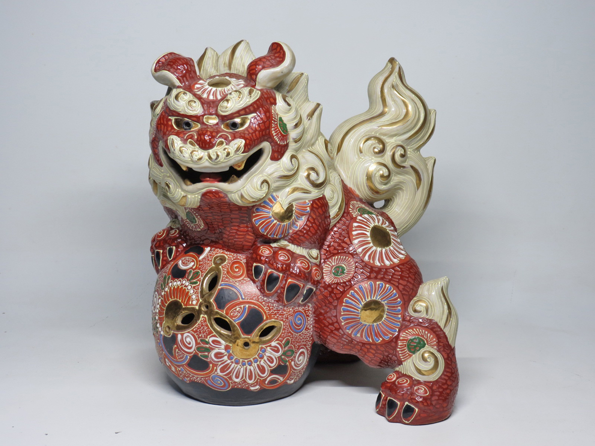 古九谷焼 玉取獅子置物KB 古九谷焼 玉取獅子置物KB 2025年最新】九谷焼