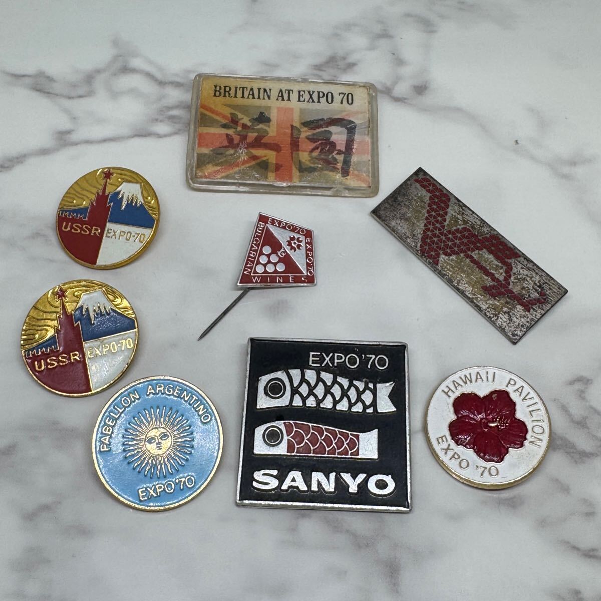 Yahoo!オークション -「大阪万博expo70」(その他) (ピンバッジ)の落札