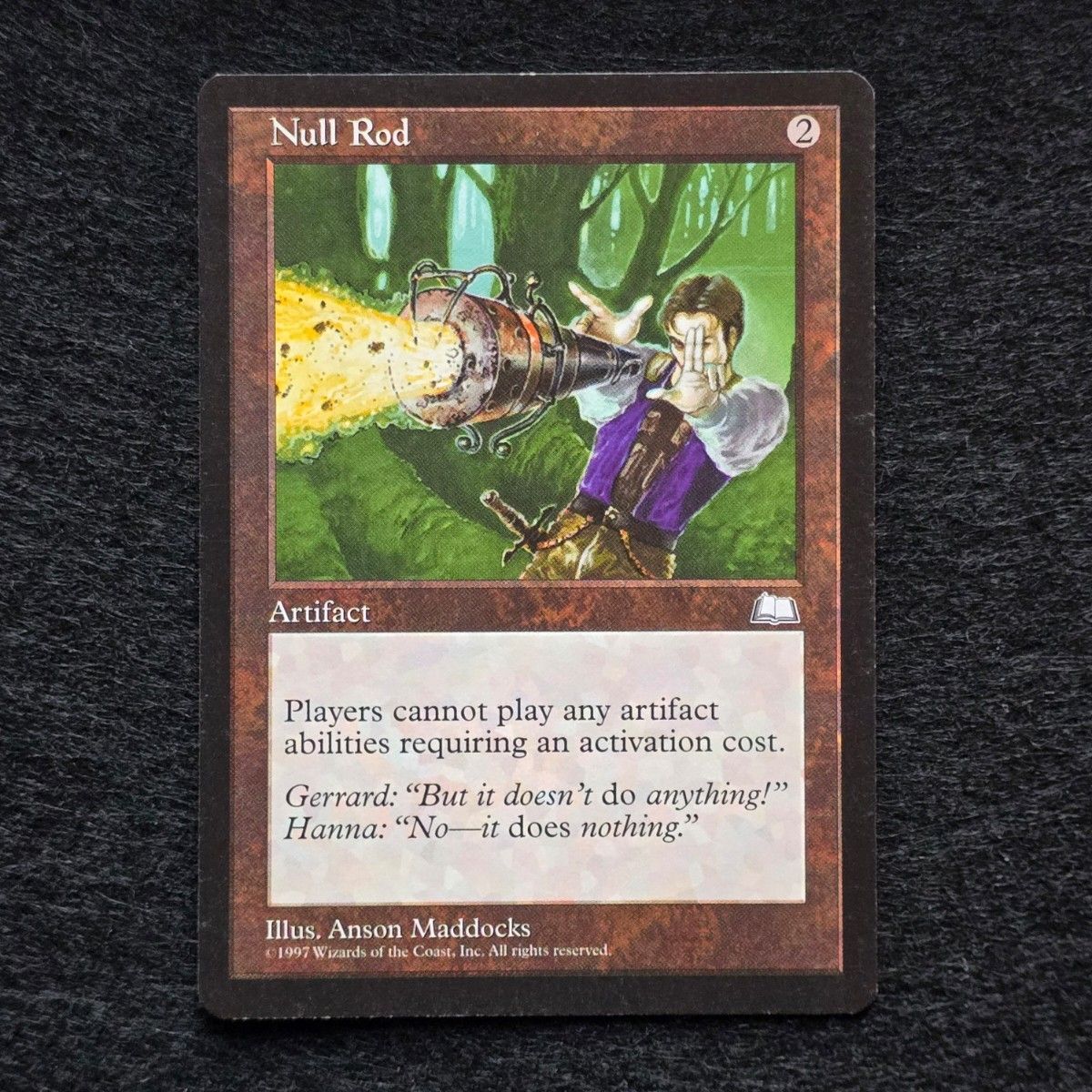 MTG 無のロッド / Null Rod 英語 画家サイン 希少 MTG 無のロッド