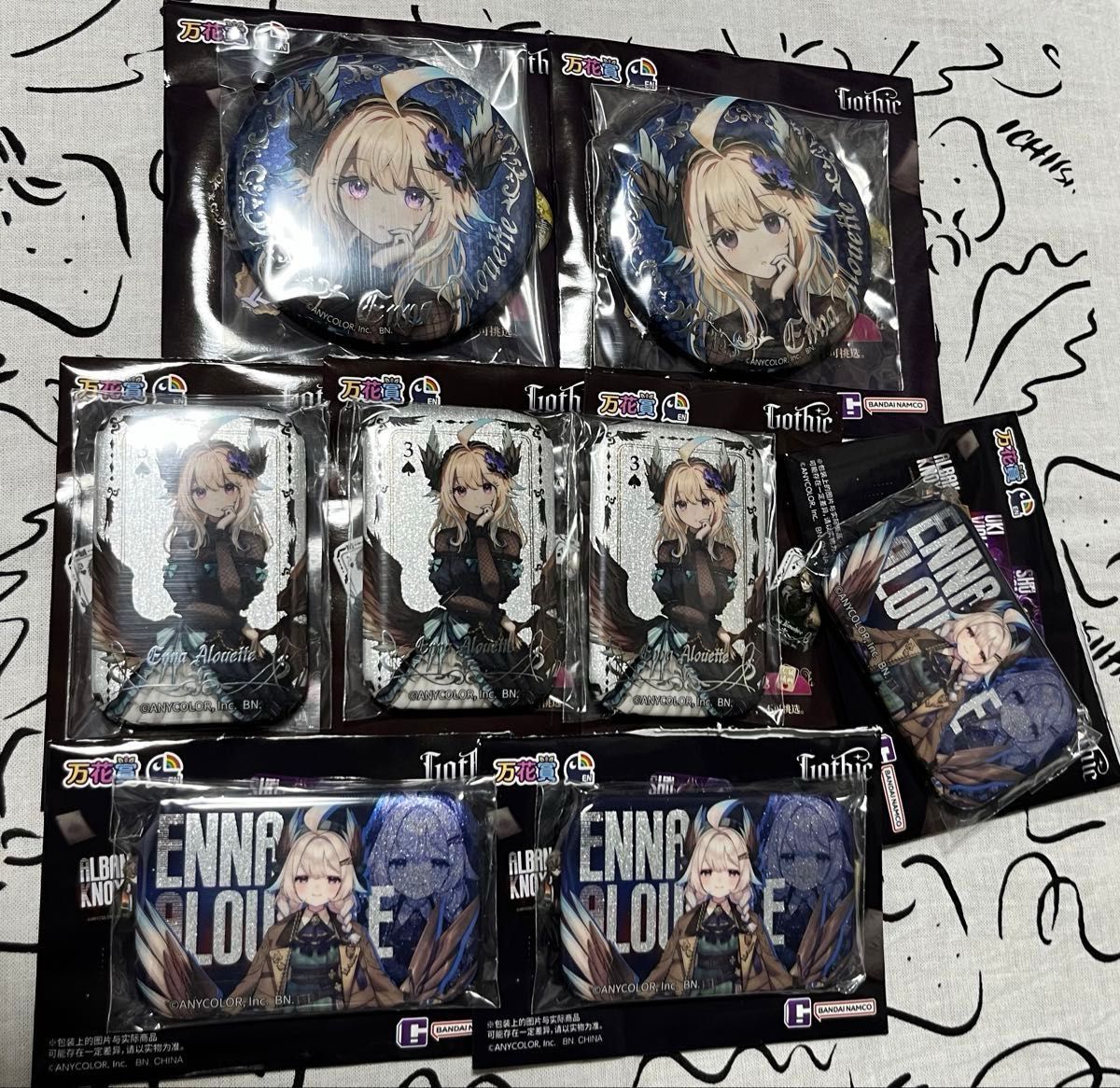 にじさんじEN NIJISANJI EN 万花賞 gothic 缶バッジ 中国限定 闇