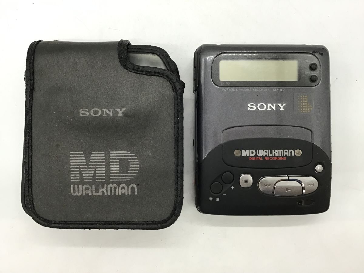 SONY MD WALKMAN MZ-R2 ポータブル ジャンク 通電確認 SONY MD WALKMAN