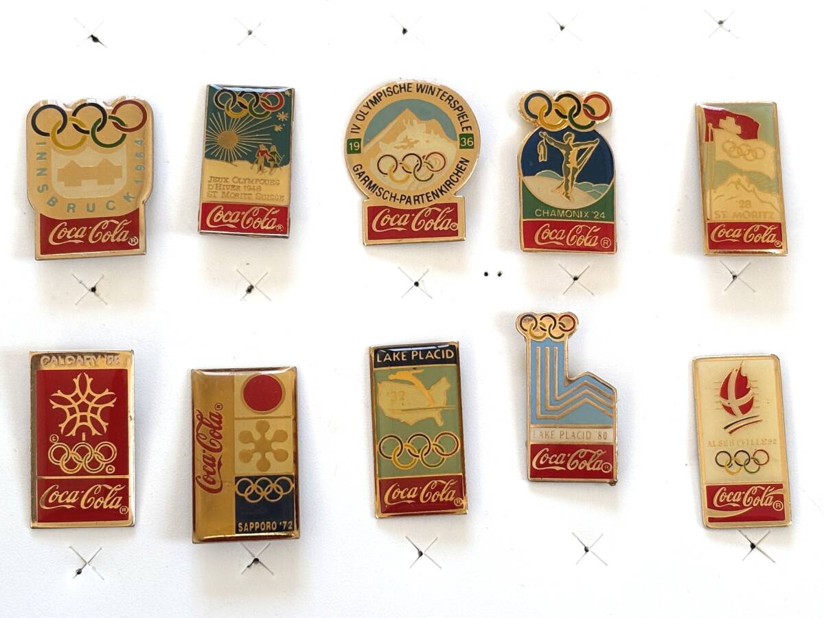 コカ・コーラ ピンバッジセット(ピンズ)60個 コカ・コーラ ピンバッジ