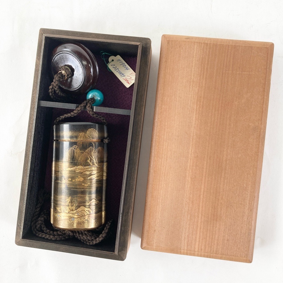 A-2 印籠 金蒔絵 装飾品 アンティーク 美術品 工芸品 漆芸 漆器 木