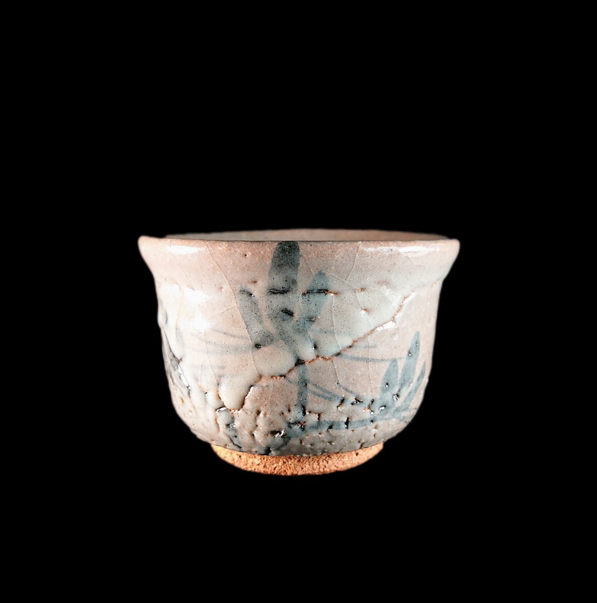 美品 貴重 入手困難『中里重利 唐津粉引茶碗』共箱（検索 茶道具 佐賀