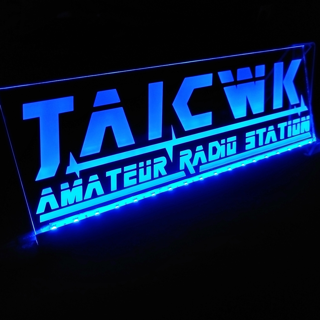 オーダー製作 コールサインプレート⑩ アマチュア無線 アクリル