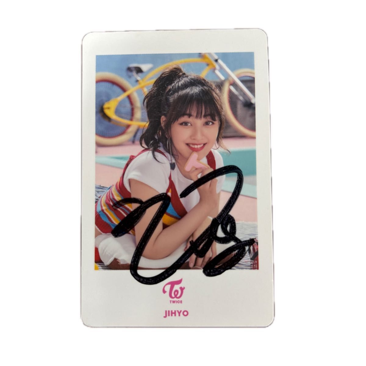 TWICE 直筆サイン 当選品 ジヒョ TWICE READY TOBESPECIAL JIHYO 直筆