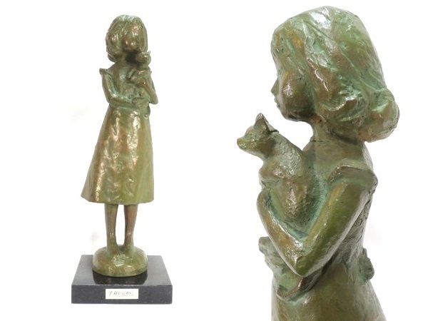 2026年最新】Yahoo!オークション -ブロンズ像少女(彫刻、オブジェ)の