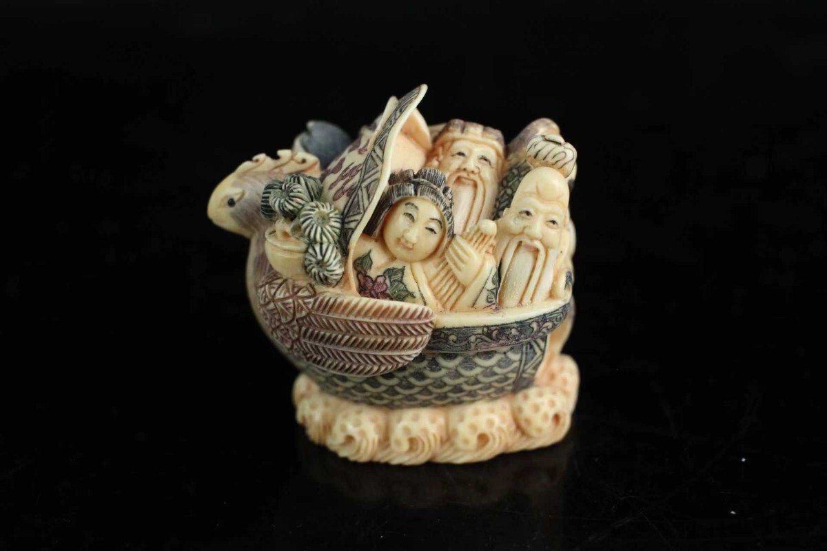 Yahoo!オークション -「七福神」(根付) (東洋彫刻)の落札相場・落札価格