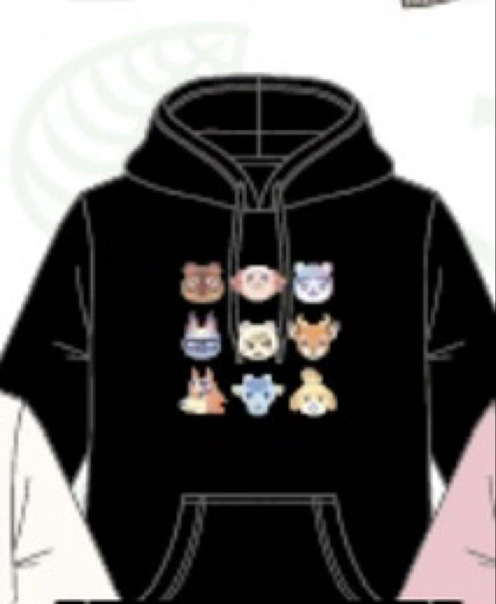 あつまれどうぶつの森 パーカー 集合 新品 Lサイズ ピンク あつ森