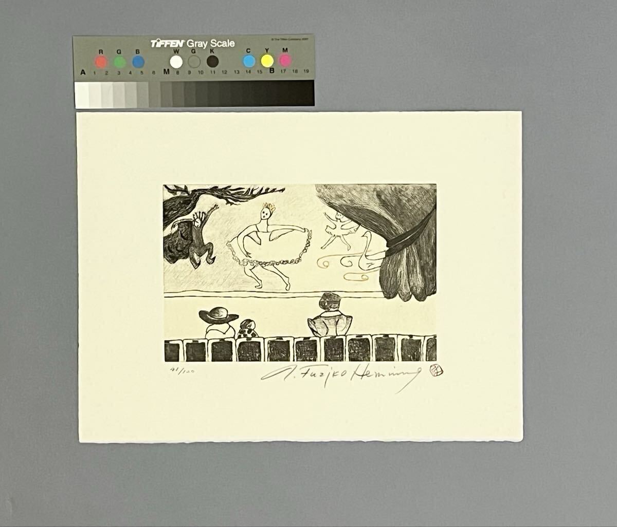 Yahoo!オークション -「フジ子ヘミング」(銅版画、エッチング) (版画