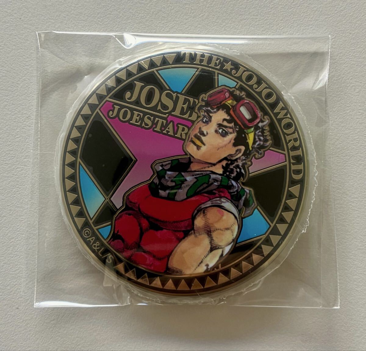 ジョニィ 24金メッキ缶バッジ Part7 スティール・ボール・ラン 『THE