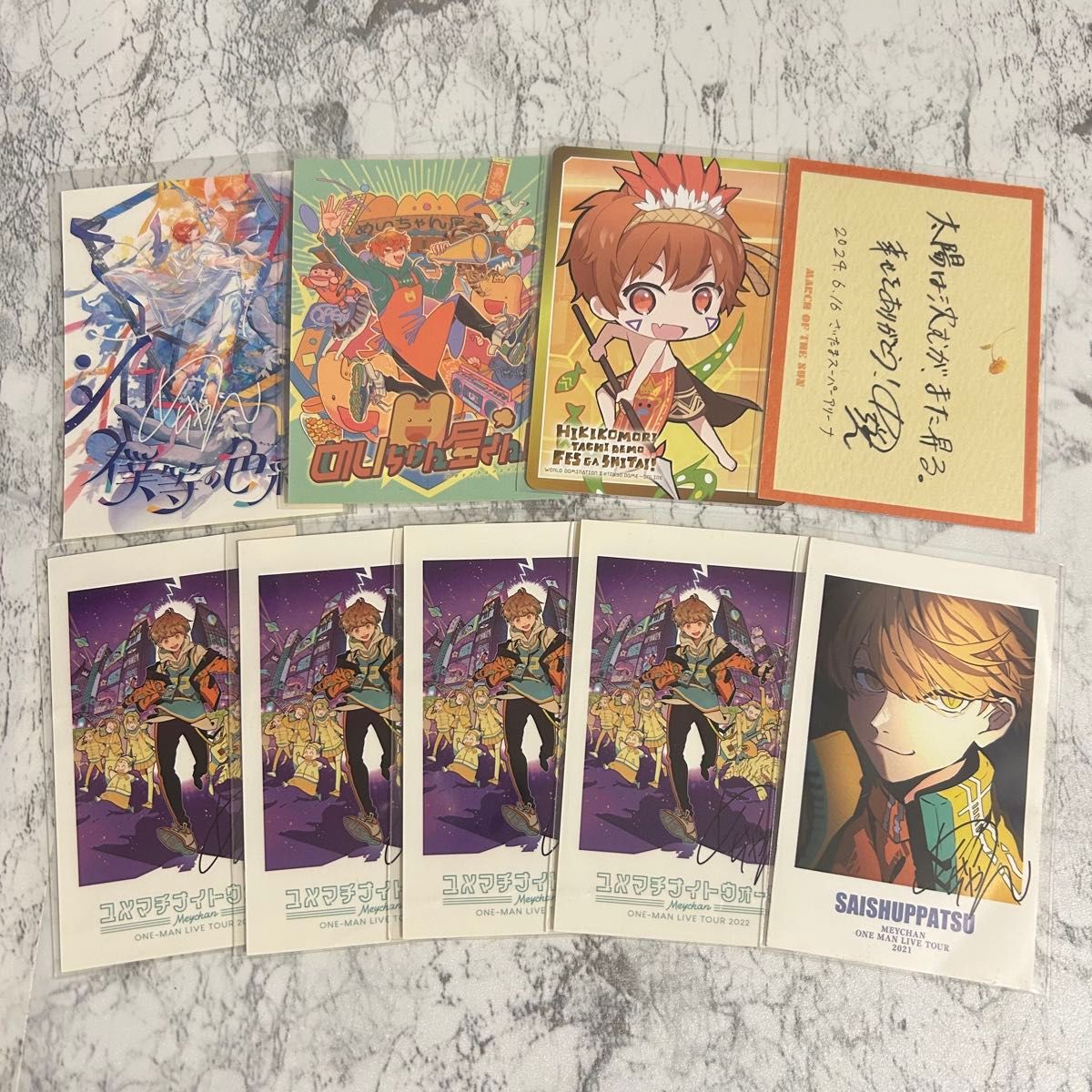 めいちゃん トレカ Number 0 チェキ 6点セット ランダムトレカ 歌い手